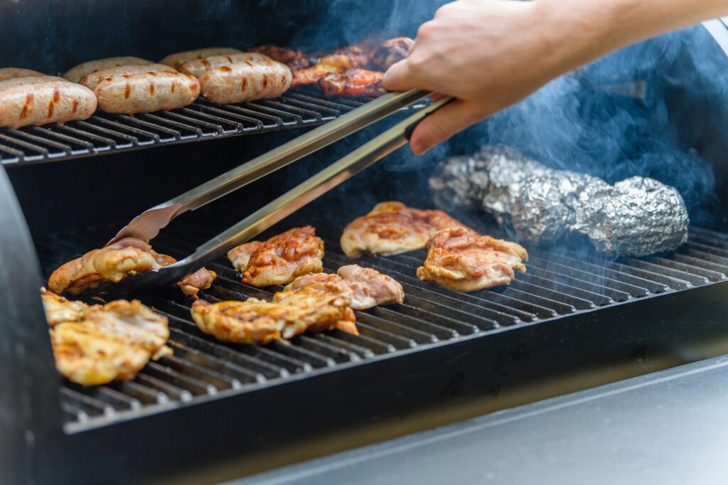 meat grilling on the bbq